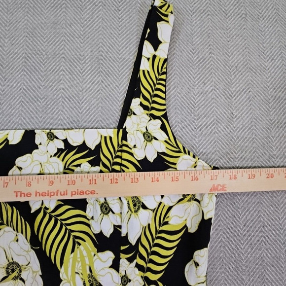 Trixxi Bodycon Dress Women's Size XL Cocktail Yellow & Black Sundress Boho - Picture 8 of 16